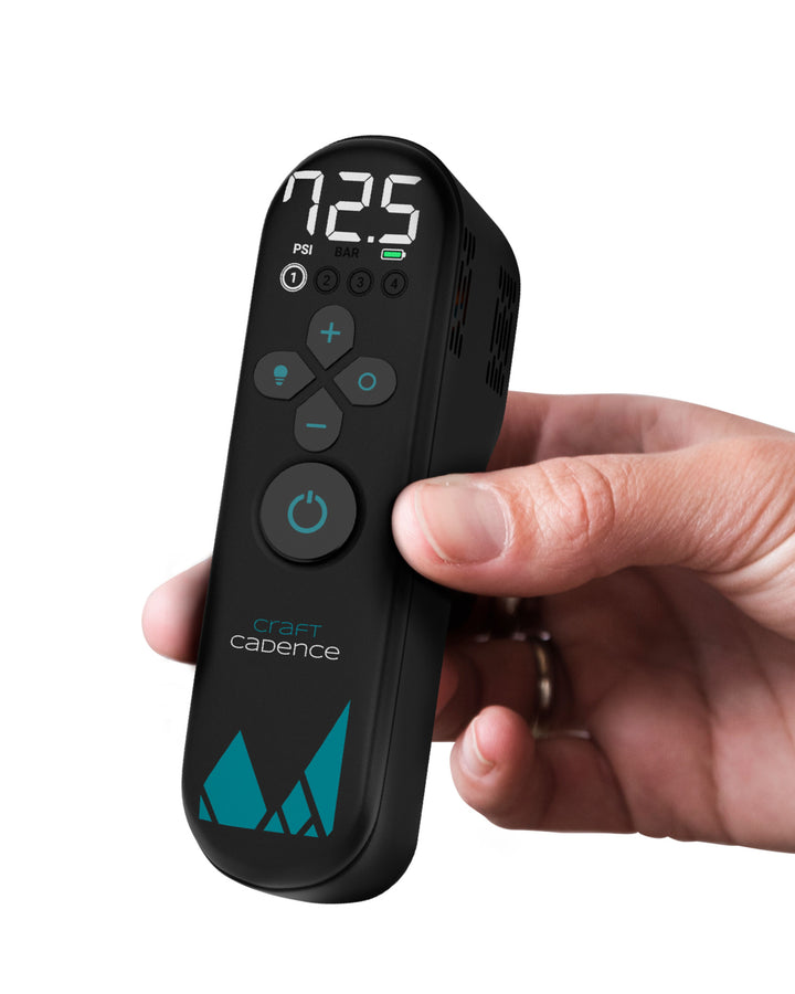Craft Cadence Electric Minipump Max | Preset PSI For 4 Wheels | Auto Heat Dissipation | Pre-order 25% Off