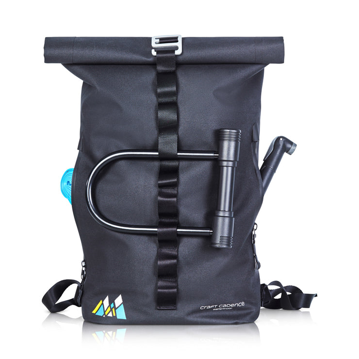 roll top backpack cycling